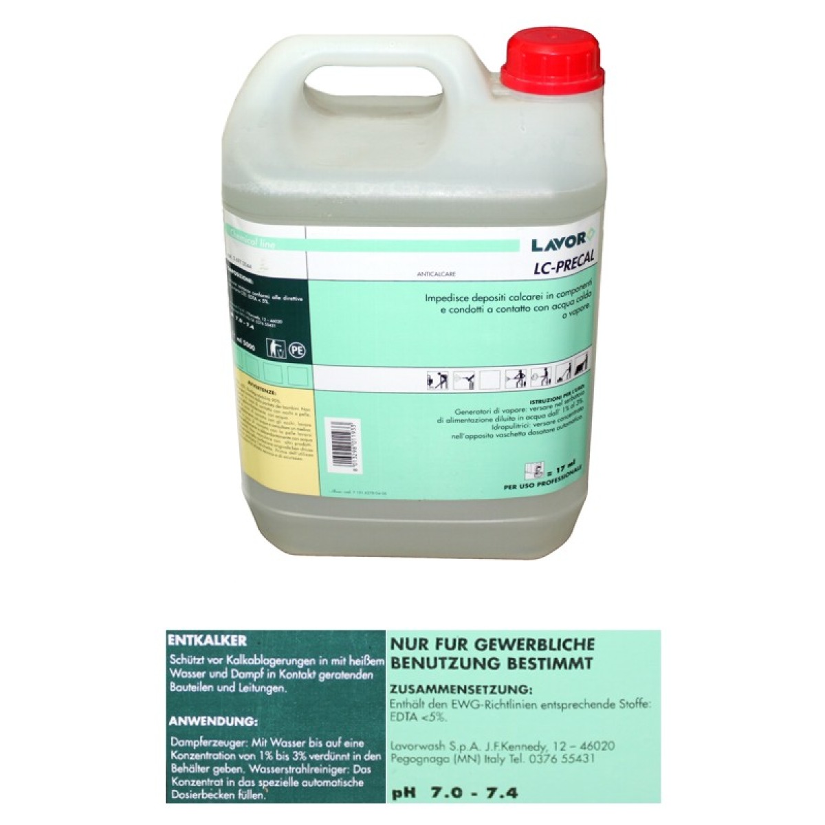 (GP 16,19 € - Ltr.) Entkalker 5 Liter Kanister