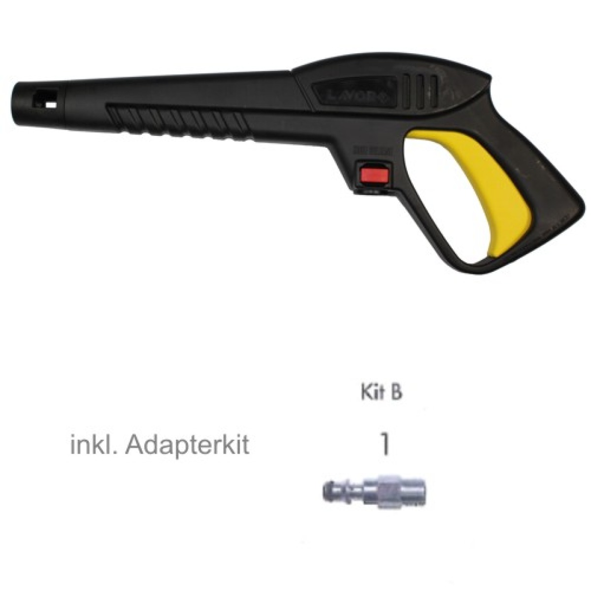 Hochdruckpistole mit Adapter - 1-4 Zoll AG - universell passend