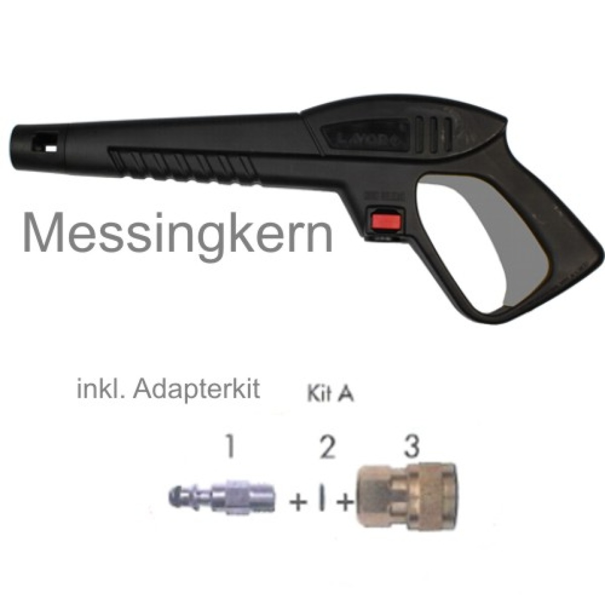 Hochdruckpistole - schwere Ausführung mit beiliegender Kupplung